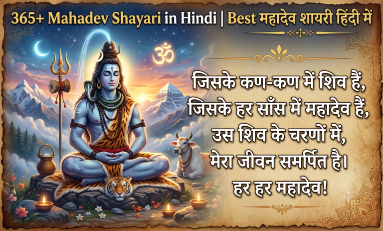 365+ Mahadev Shayari in Hindi | Best महादेव शायरी हिंदी में