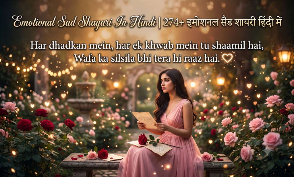 Emotional Sad Shayari In Hindi | 274+ इमोशनल सैड शायरी हिंदी में