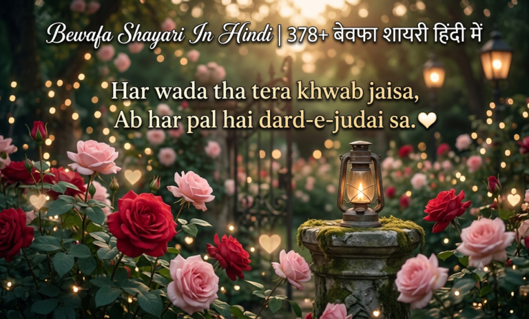 Bewafa Shayari In Hindi | 378+ बेवफा शायरी हिंदी में