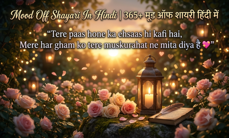 Mood Off Shayari In Hindi | 365+ मूड ऑफ शायरी हिंदी में