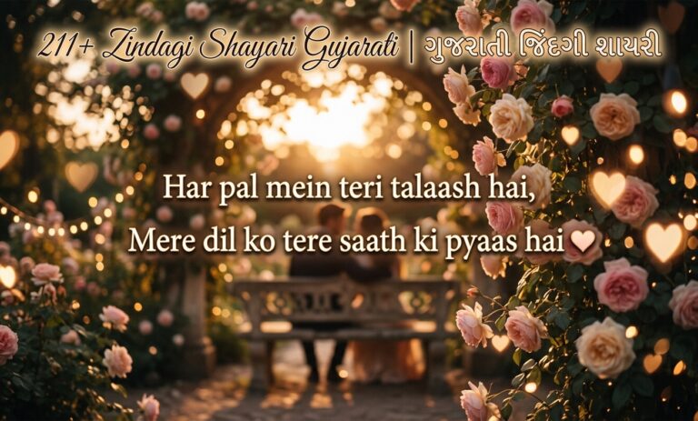 211+ Zindagi Shayari Gujarati | ગુજરાતી જિંદગી શાયરી