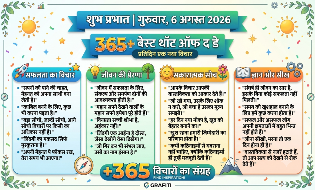 Thought Of The Day In Hindi | Best 365+ थॉट ऑफ द डे हिंदी में