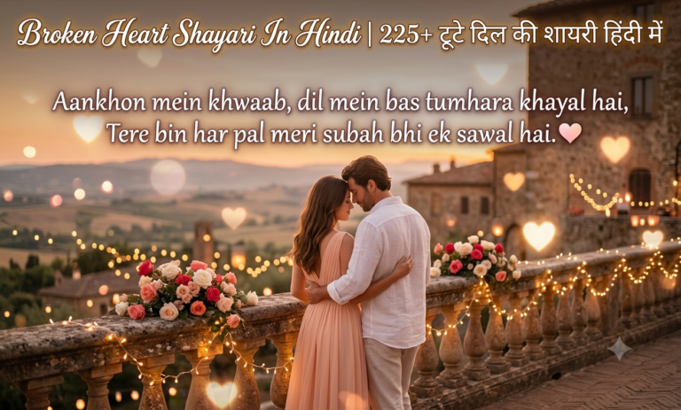 Broken Heart Shayari In Hindi | 225+ टूटे दिल की शायरी हिंदी में