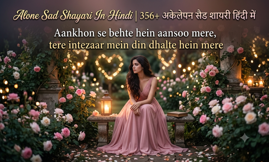 Alone Sad Shayari In Hindi | 356+ अकेलेपन सैड शायरी हिंदी में