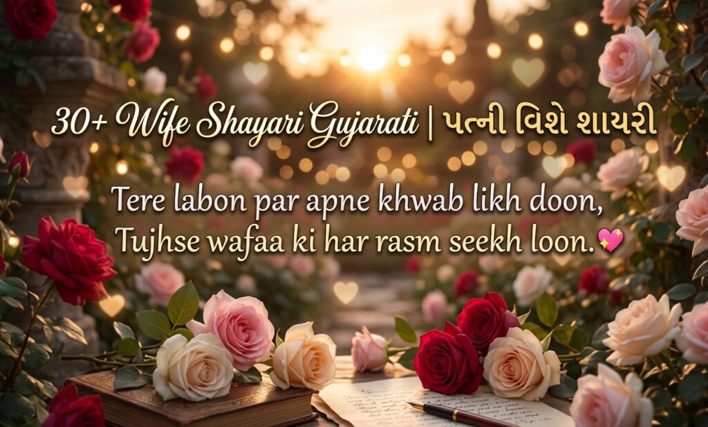 30+ Wife Shayari Gujarati | પત્ની વિશે શાયરી