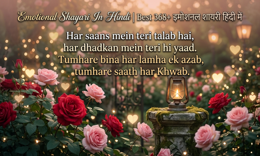 Emotional Shayari In Hindi | Best 368+ इमोशनल शायरी हिंदी में