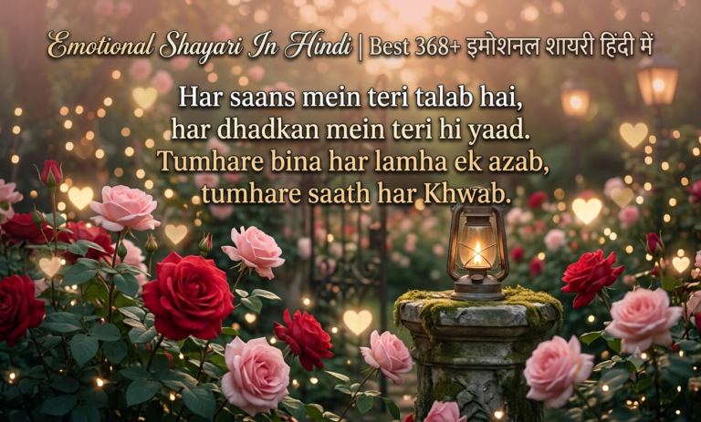 Emotional Shayari In Hindi | Best 368+ इमोशनल शायरी हिंदी में