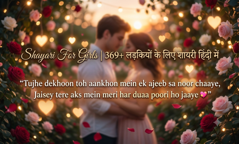 Shayari For Girls | 369+ लड़कियों के लिए शायरी हिंदी में