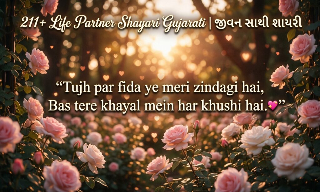211+ Life Partner Shayari Gujarati | જીવન સાથી શાયરી