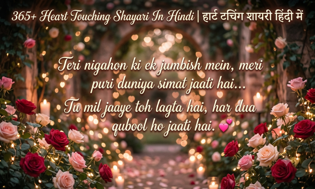 365+ Heart Touching Shayari In Hindi | हार्ट टचिंग शायरी हिंदी में
