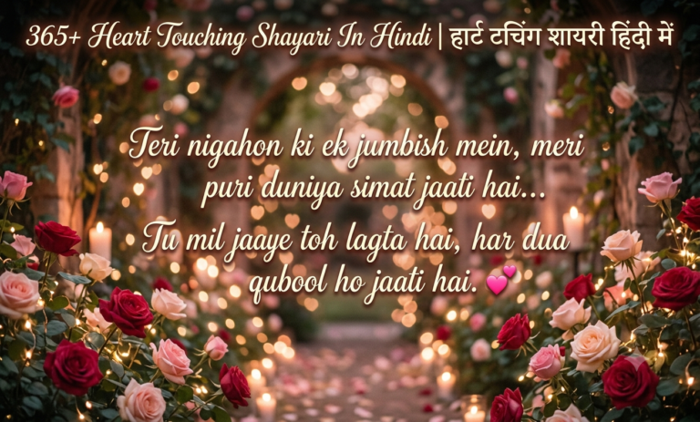 365+ Heart Touching Shayari In Hindi | हार्ट टचिंग शायरी हिंदी में