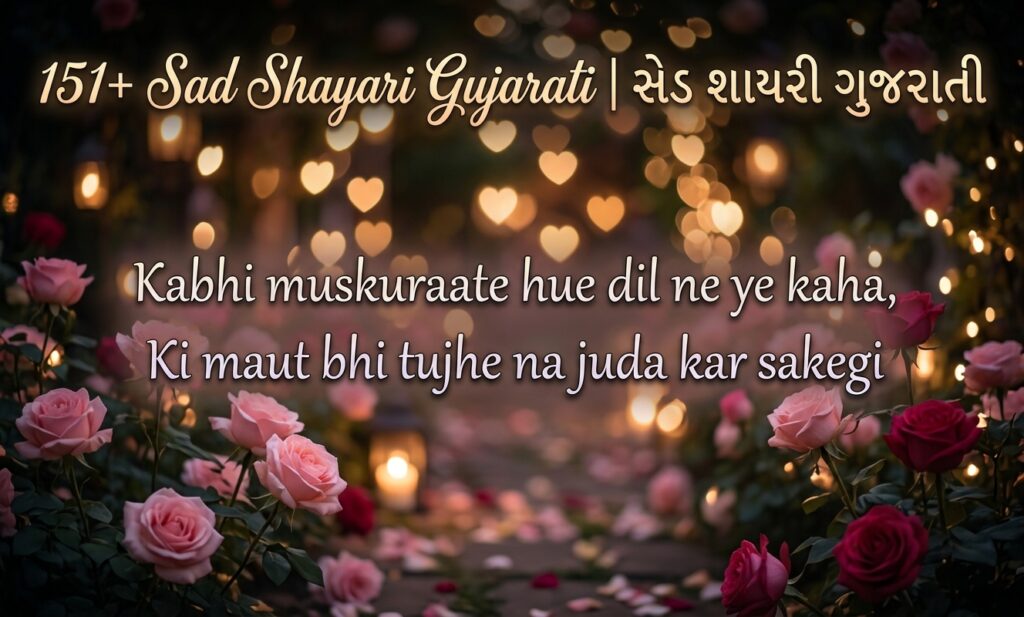151+ Sad Shayari Gujarati | સેડ શાયરી ગુજરાતી
