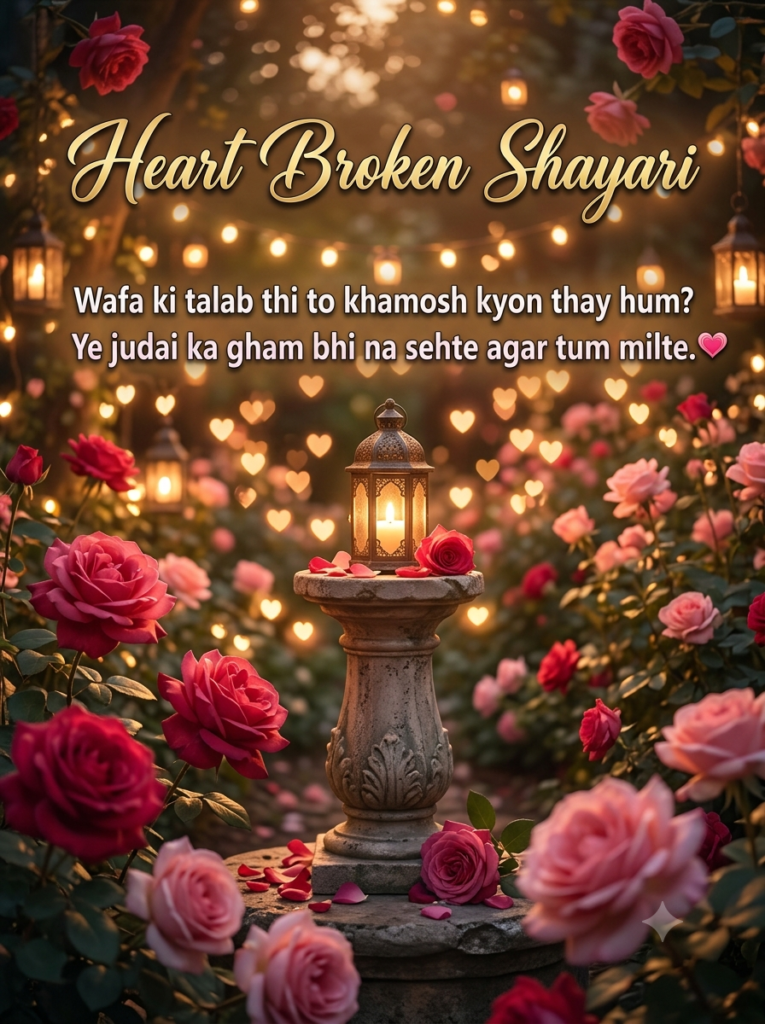 Heart Broken Shayari Images