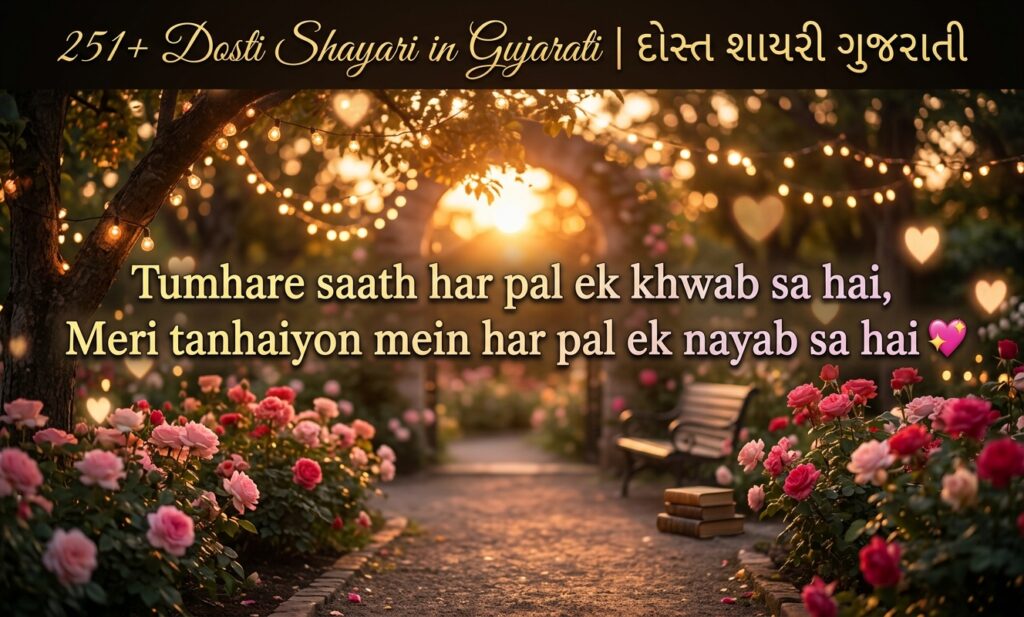 251+ Dosti Shayari in Gujarati | દોસ્ત શાયરી ગુજરાતી