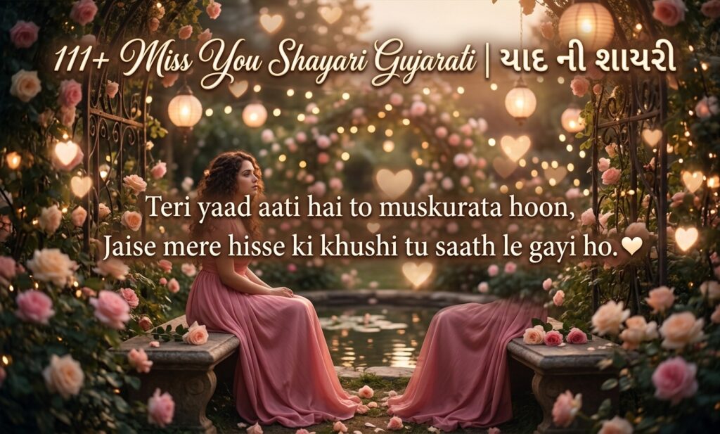 111+ Miss You Shayari Gujarati | યાદ ની શાયરી