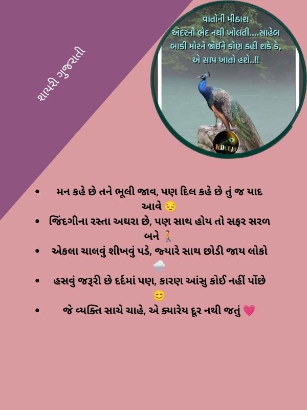શાયરી ગુજરાતી