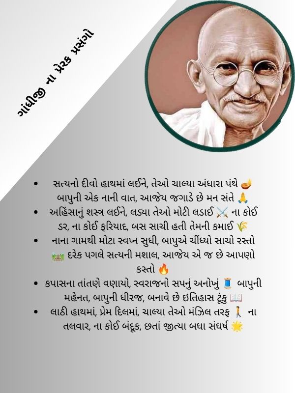 ગાંધીજી ના પ્રેરક પ્રસંગો
