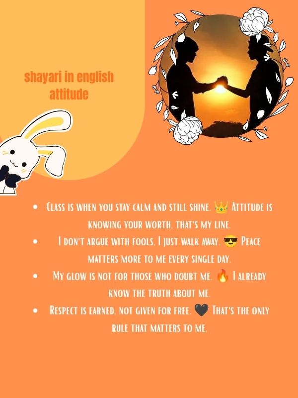 shayari in english attitude
