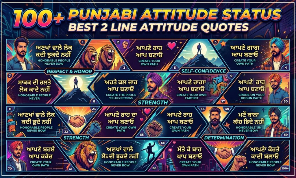 Punjabi Attitude Status
