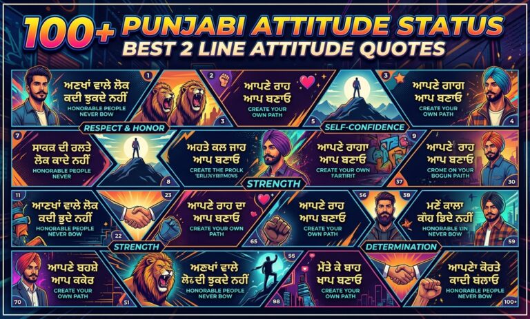 Punjabi Attitude Status